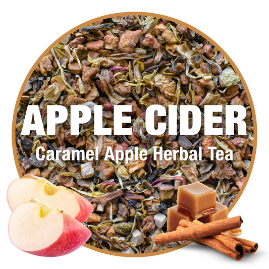Apple Cider Tea | Caramel Apple Herbal Tea Loose Leaf: 2.0 oz Pouch