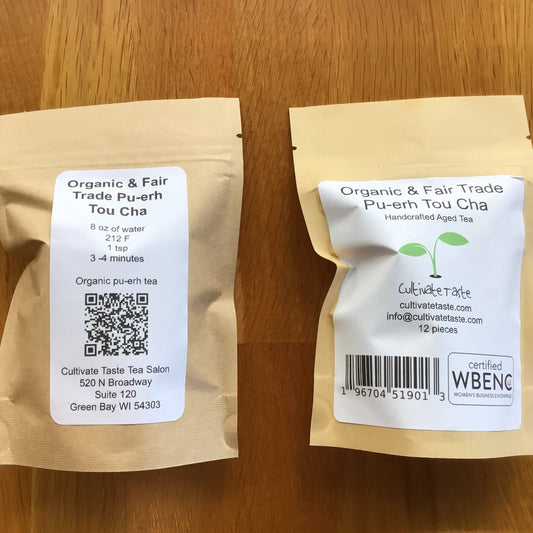 Organic Pu-erh Tou Cha: 12 pieces