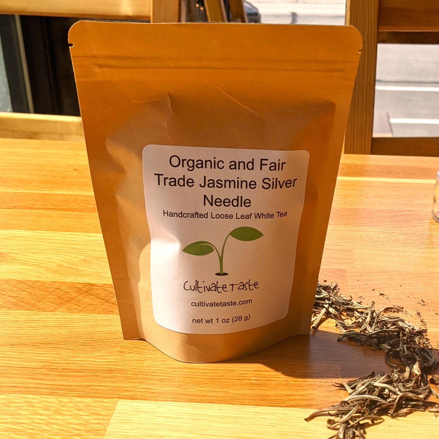 Organic Jasmine Silver Needle: 1 ounce