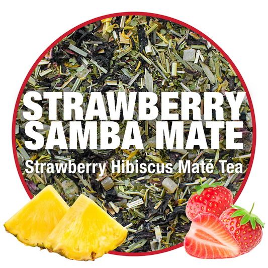 Strawberry Samba Maté - Strawberry Hibiscus Maté Tea