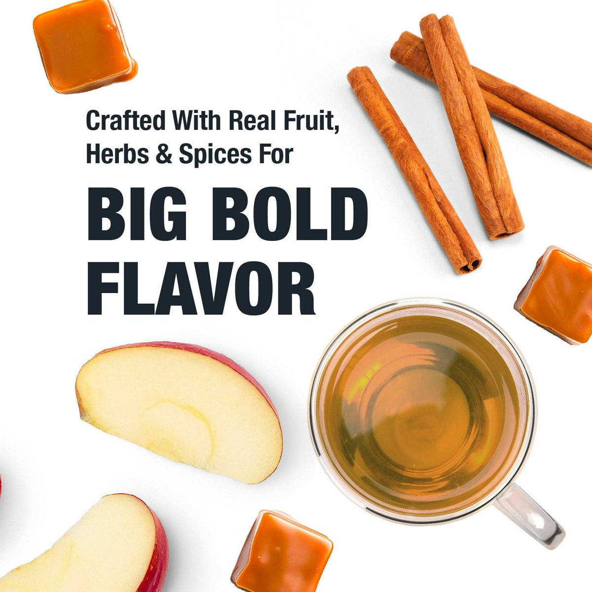 Apple Cider Tea | Caramel Apple Herbal Tea Loose Leaf: 2.0 oz Pouch