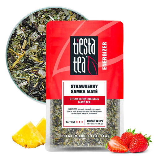 Strawberry Samba Maté - Strawberry Hibiscus Maté Tea