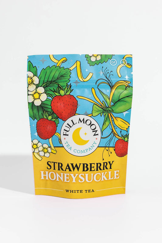 Strawberry Honeysuckle White Tea - Premium Loose Leaf Fruity
