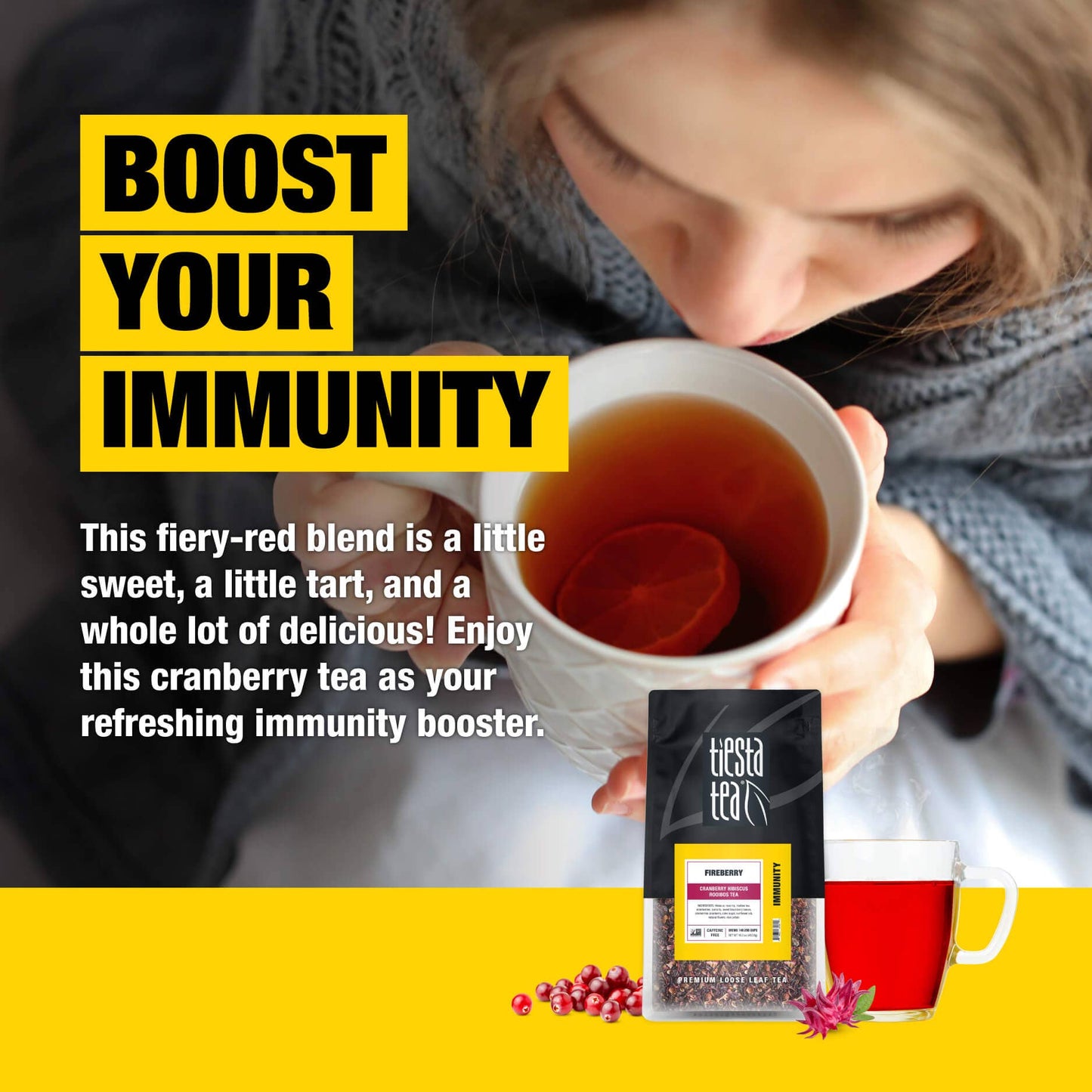 Fireberry - Cranberry Hibiscus Rooibos Tea