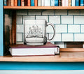 Botanical Library 13oz Glass Tea Coffee Mug