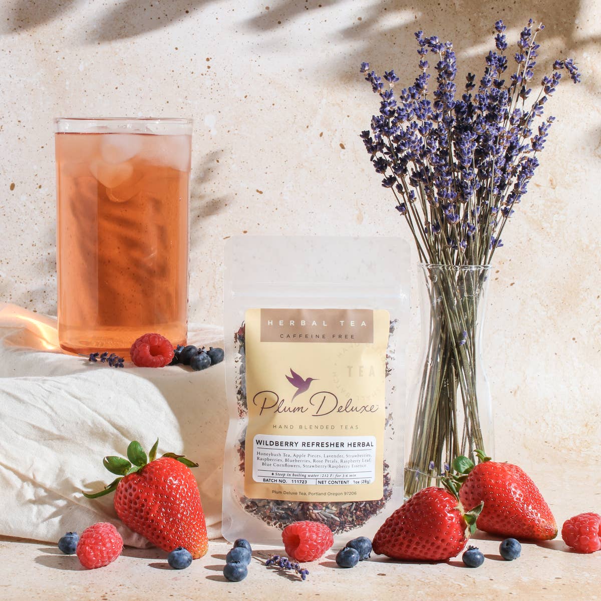 Wildberry Refresher Herbal Loose Leaf Tea: 1 oz