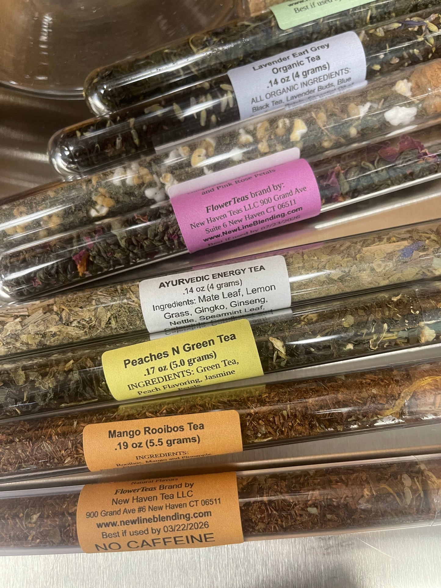 Loose Leaf Tea and Matcha in Test Tube: Açaí Matcha