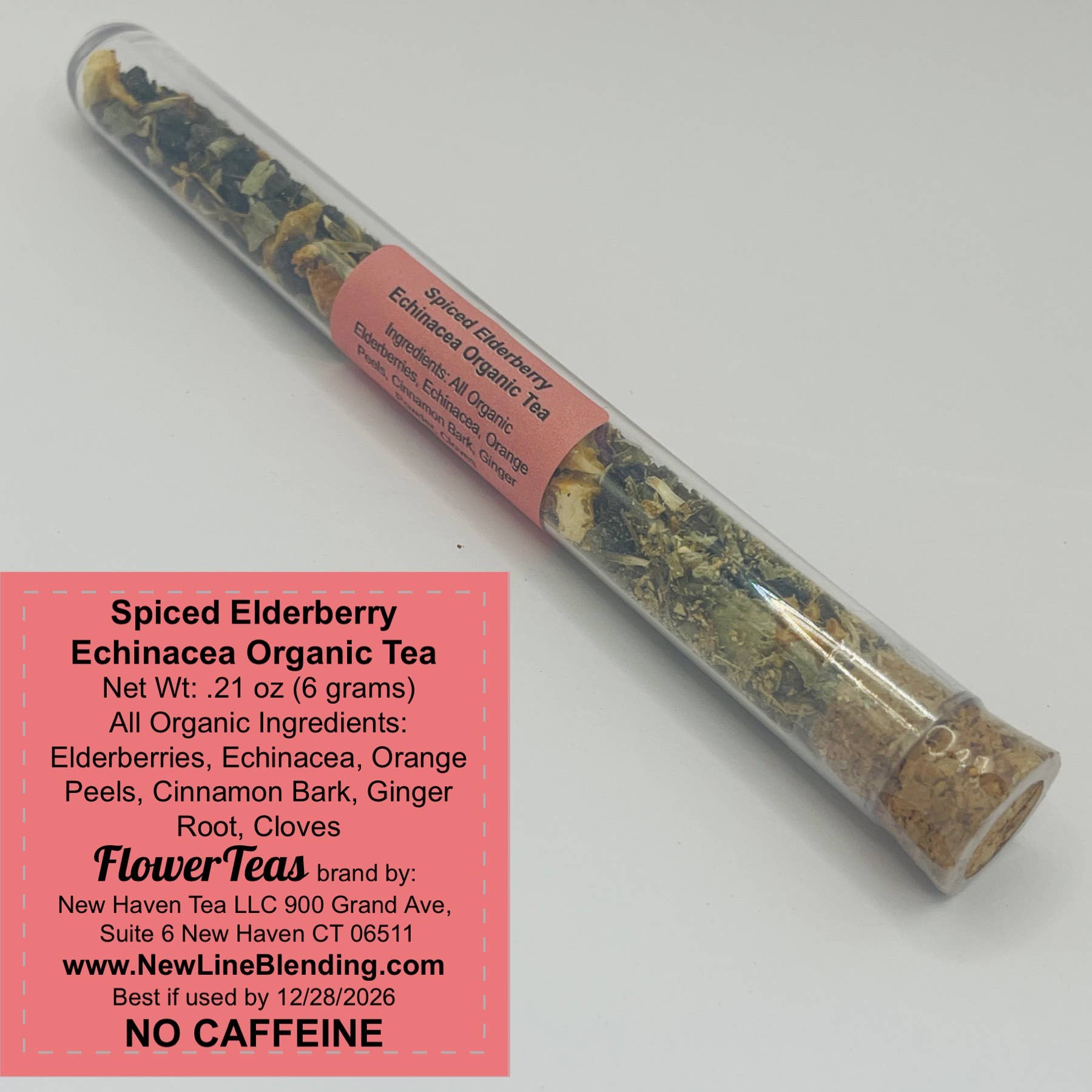 Loose Leaf Tea and Matcha in Test Tube: Açaí Matcha