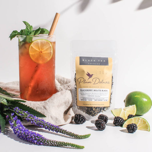 Blackberry Mojito Spearmint Lime Black Loose Leaf Tea
