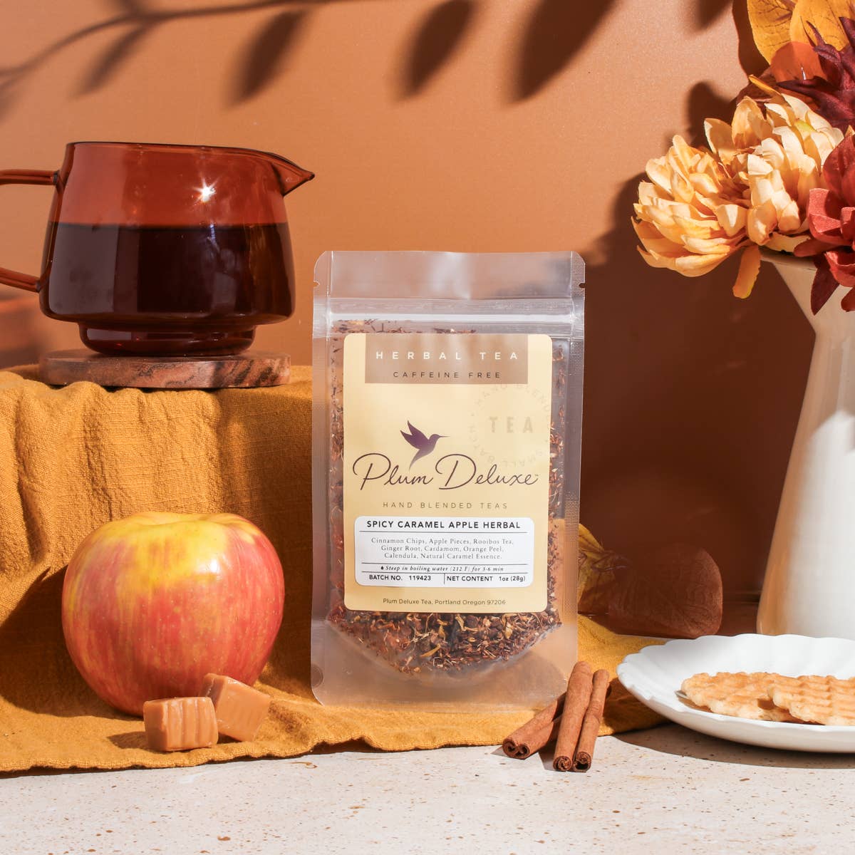 Spicy Caramel Apple Herbal Loose Leaf Tea
