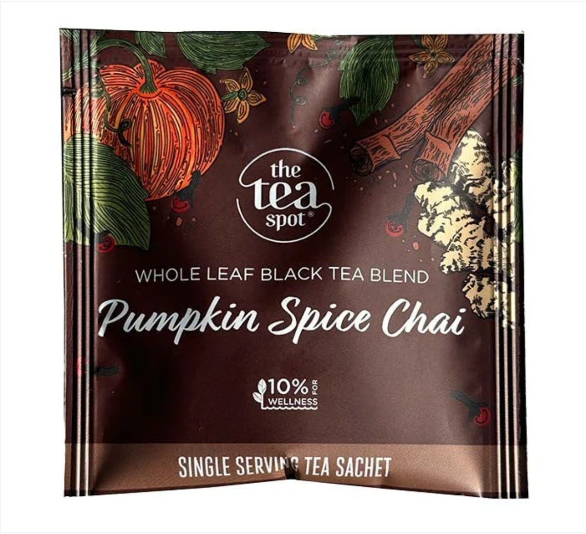 Pumpkin Spice Chai Tea: Retail Pouch (15 Sachets) - 5 units