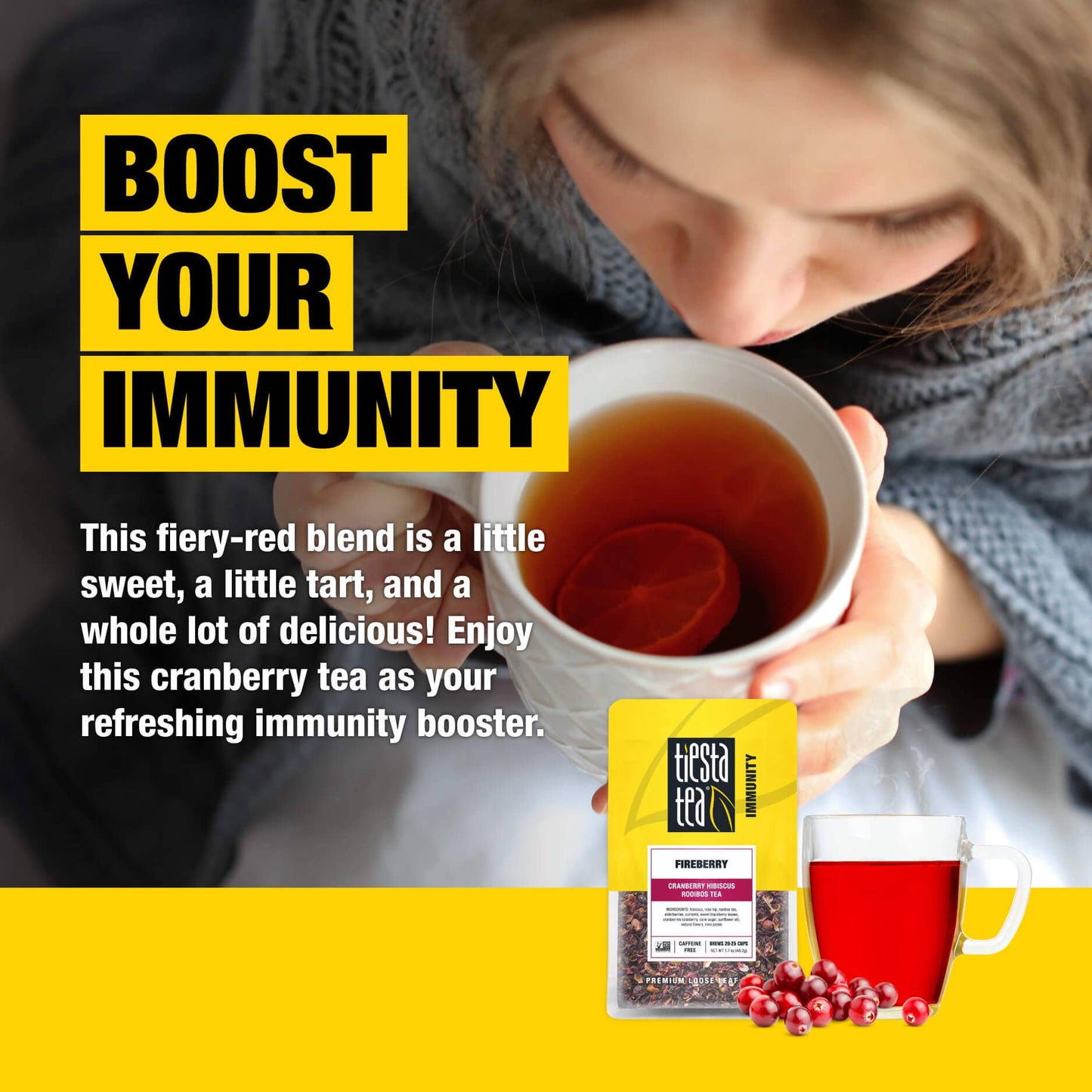 Fireberry - Cranberry Hibiscus Rooibos Tea
