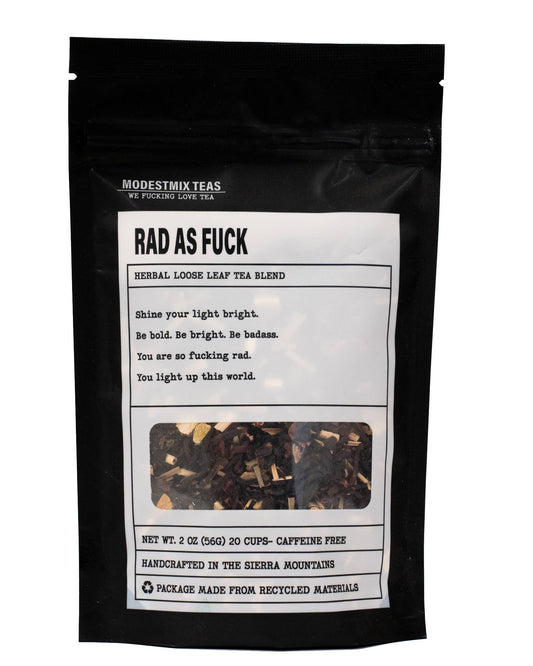 Rad as Fuck: refreshing herbal loose leaf tea blend