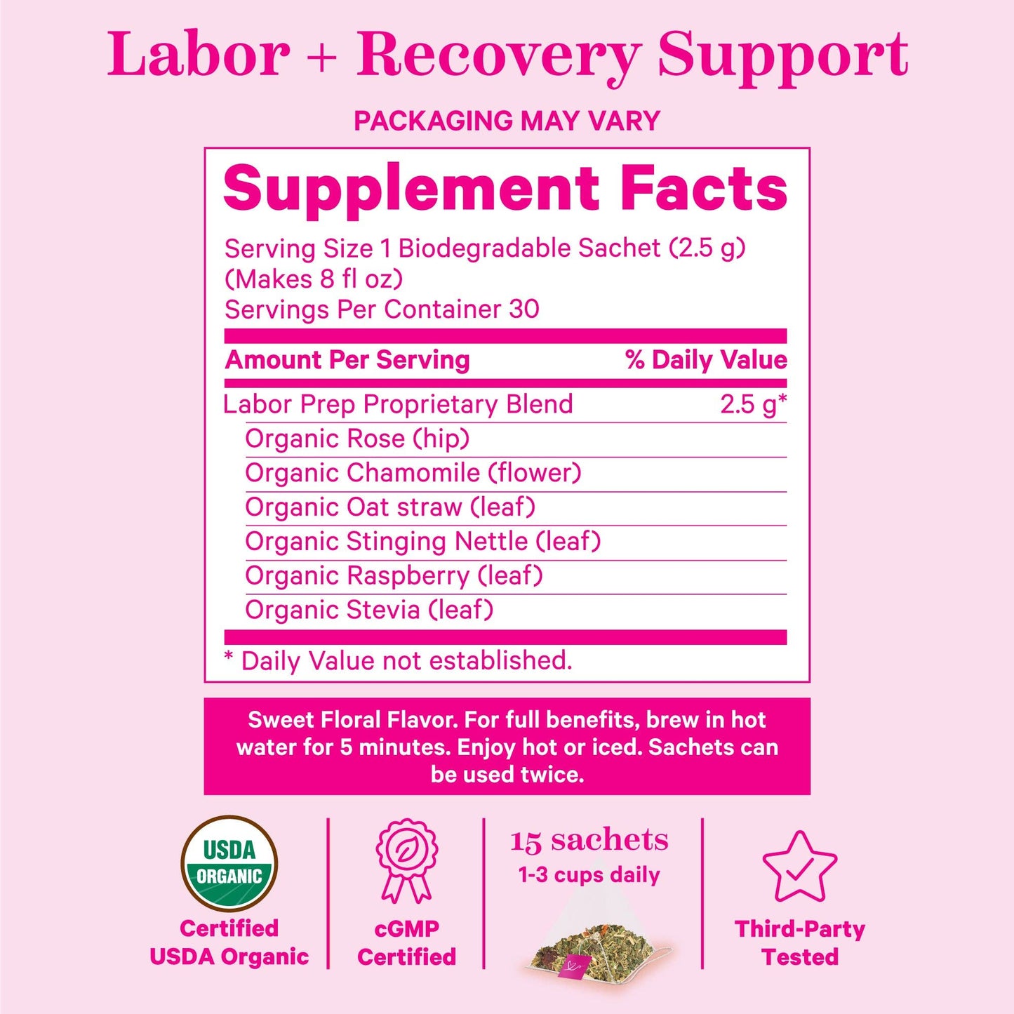 Labor Prep Tea: Sweet