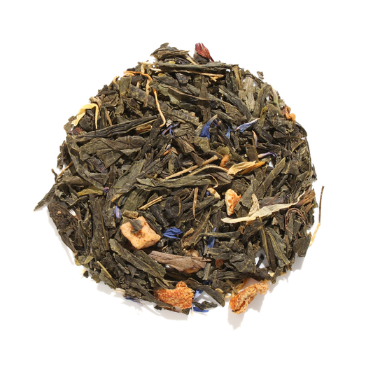 Queen's Blend Lemon Creme Earl Grey Green Loose Leaf Tea: 1 oz
