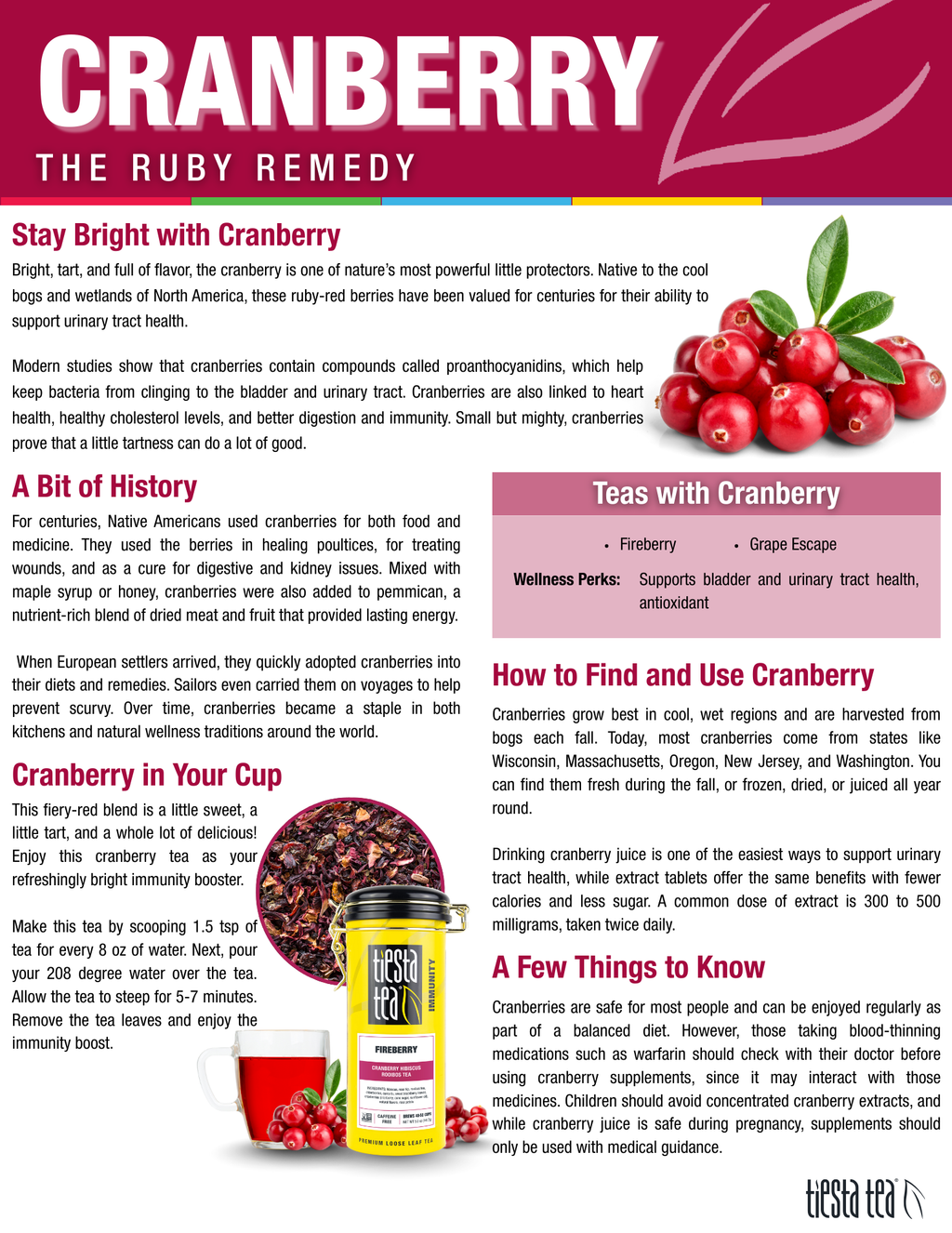 Fireberry - Cranberry Hibiscus Rooibos Tea