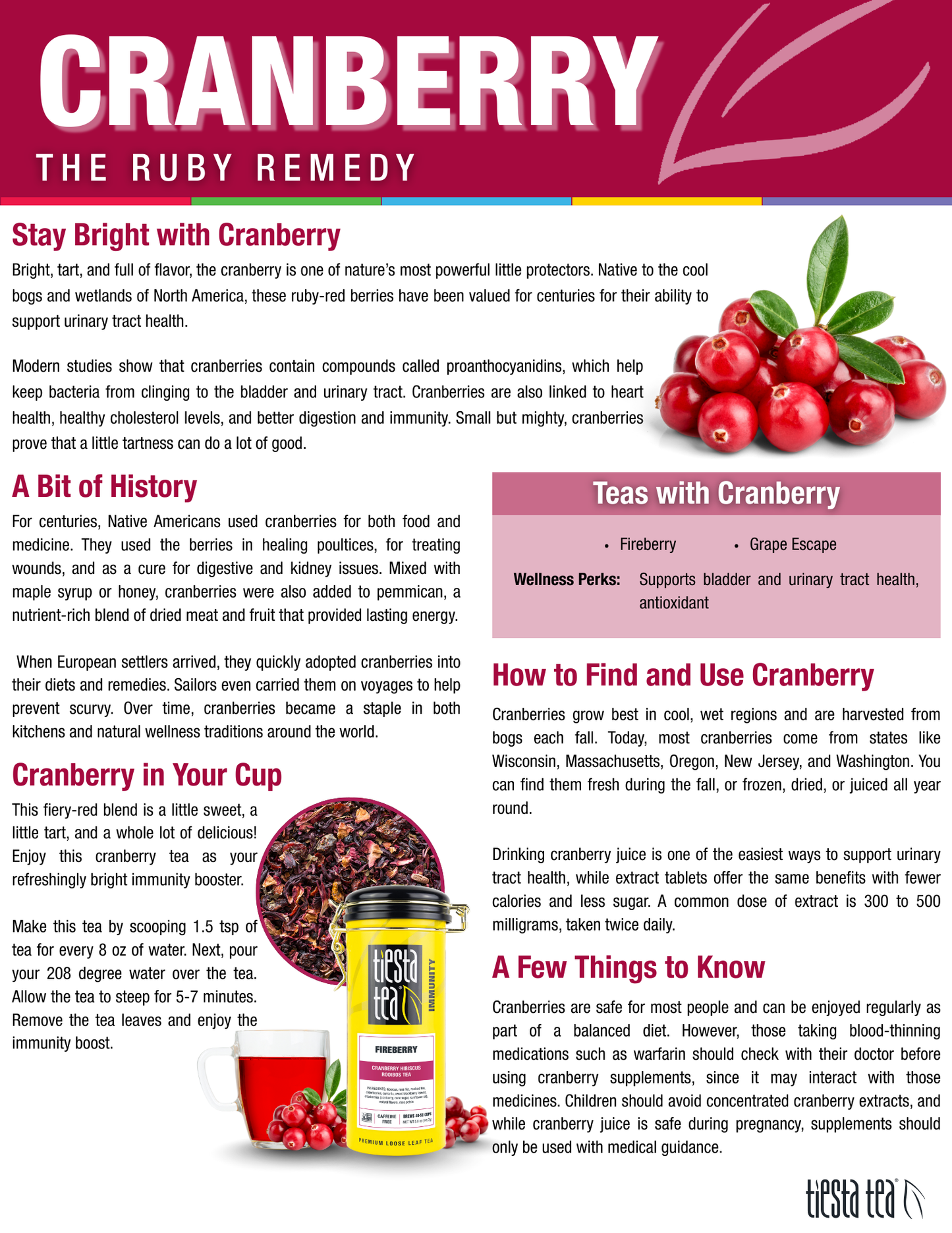 Fireberry - Cranberry Hibiscus Rooibos Tea