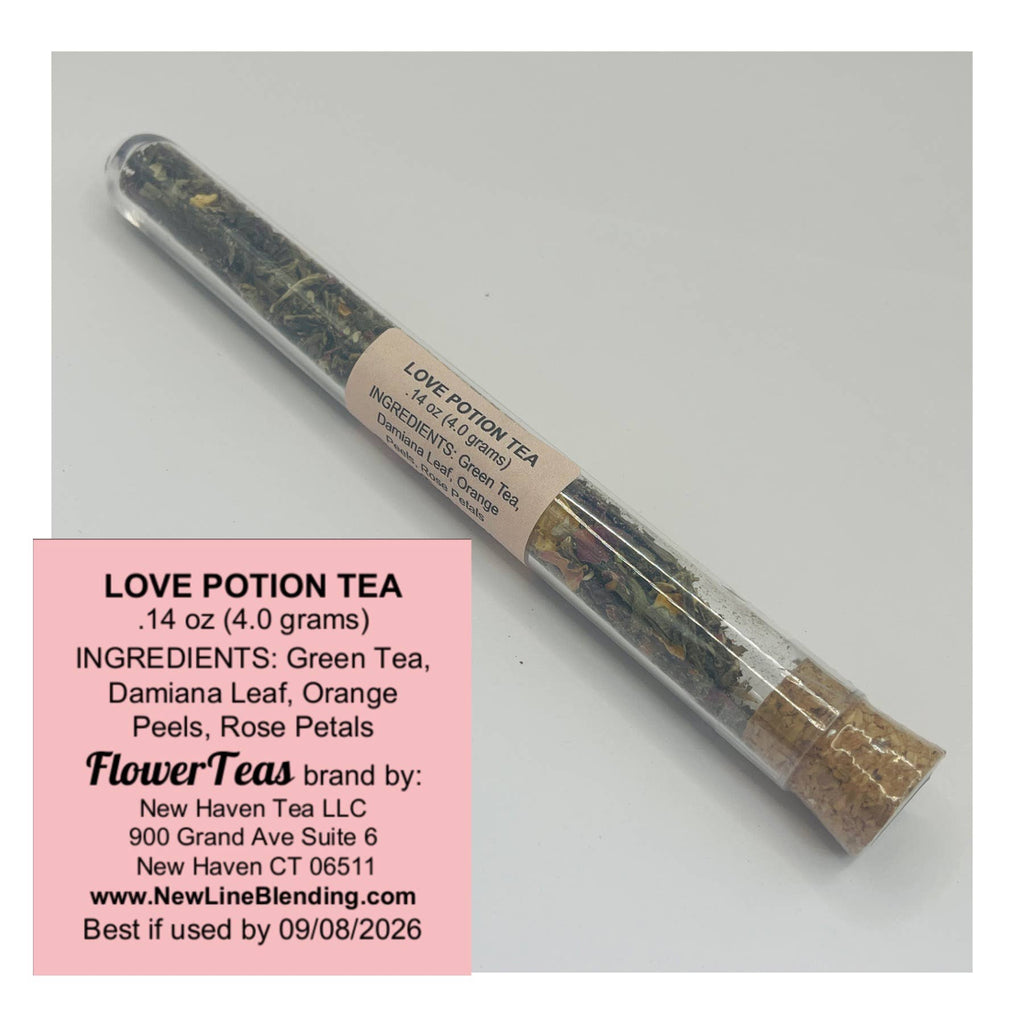 Loose Leaf Tea and Matcha in Test Tube: Darjeeling Blueberry