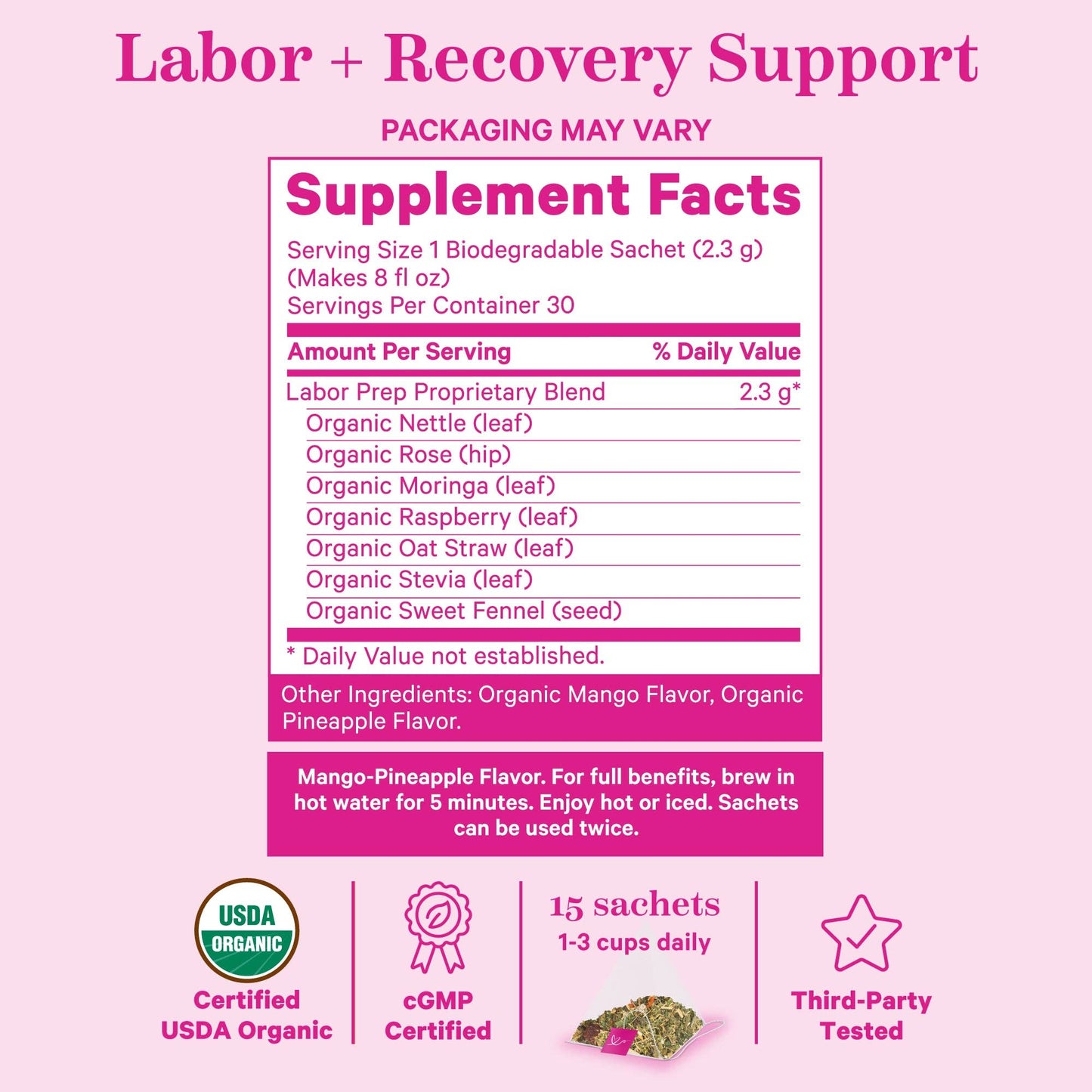 Labor Prep Tea: Sweet