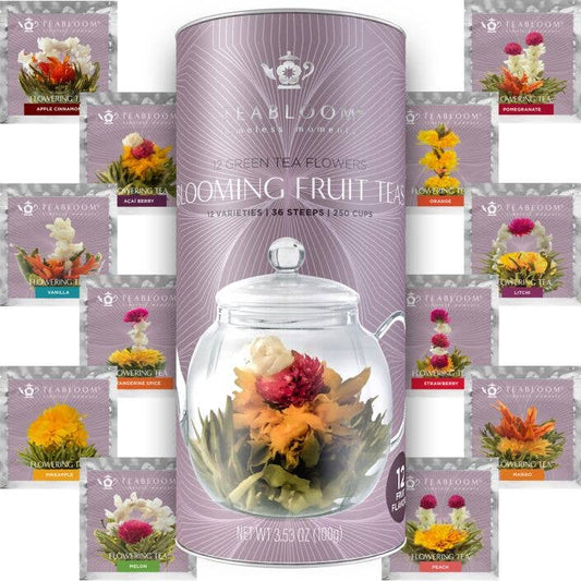 Teabloom Fruit Blooming Teas – 12 Unique Flower