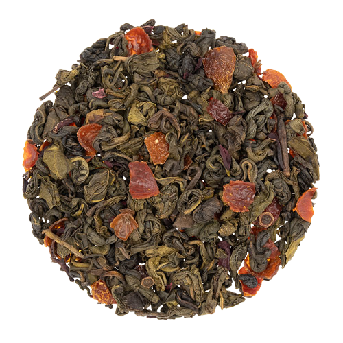 Pomegranate Hibiscus Green Loose-Leaf Tea (4 sizes) : 1 oz