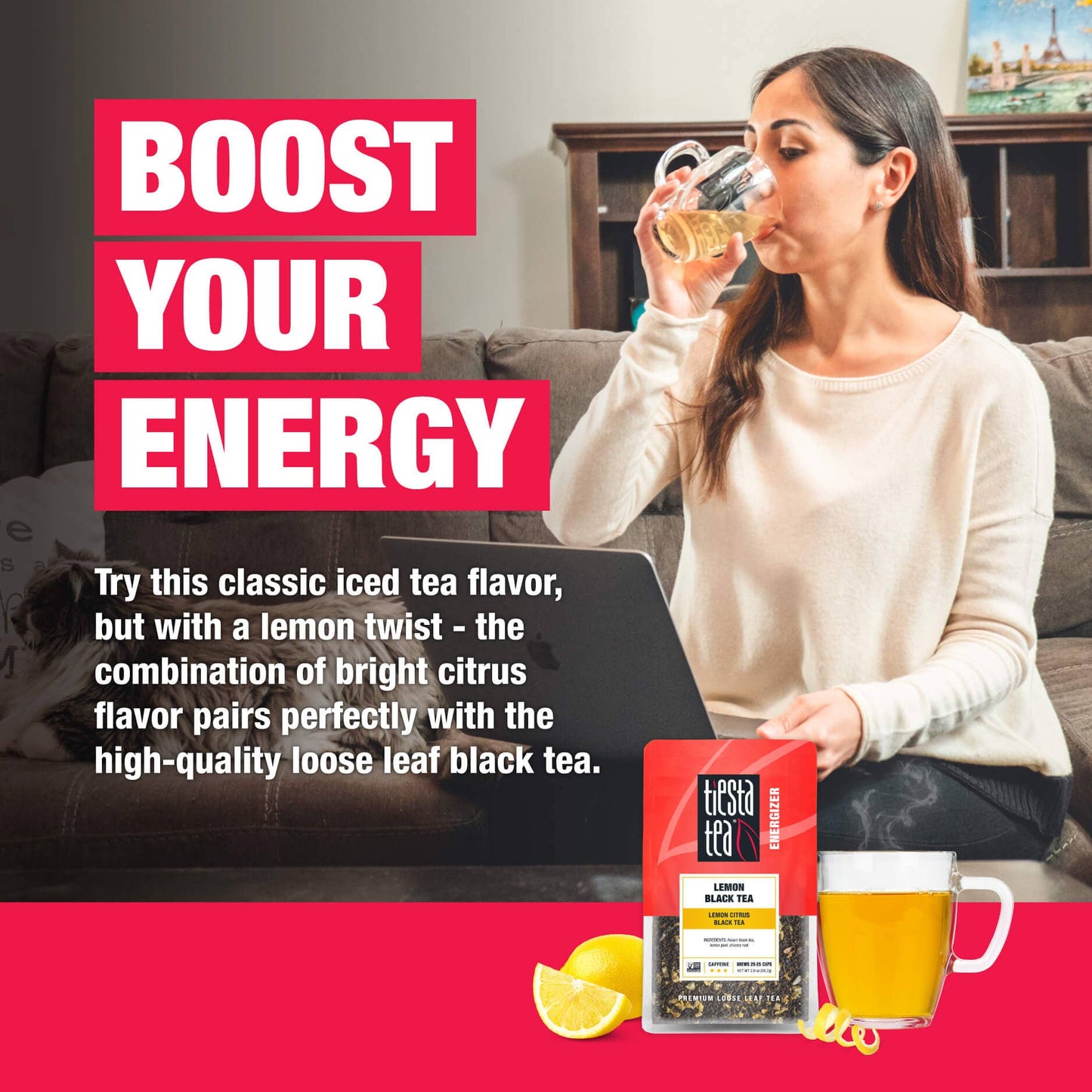 Lemon Black Tea - Lemon Citrus Black Tea