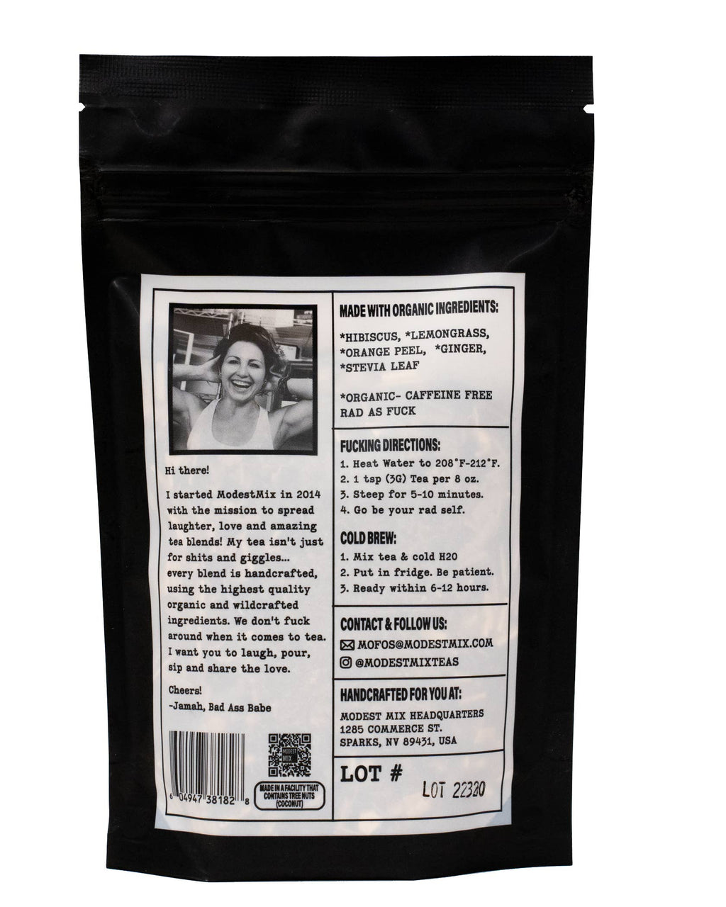 Rad as Fuck: refreshing herbal loose leaf tea blend