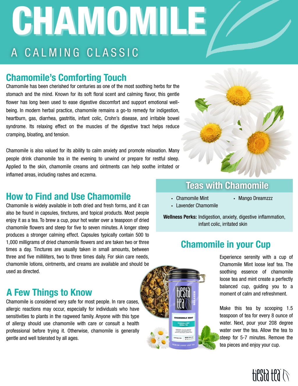 Lavender Chamomile - Soft Chamomile Herbal Tea