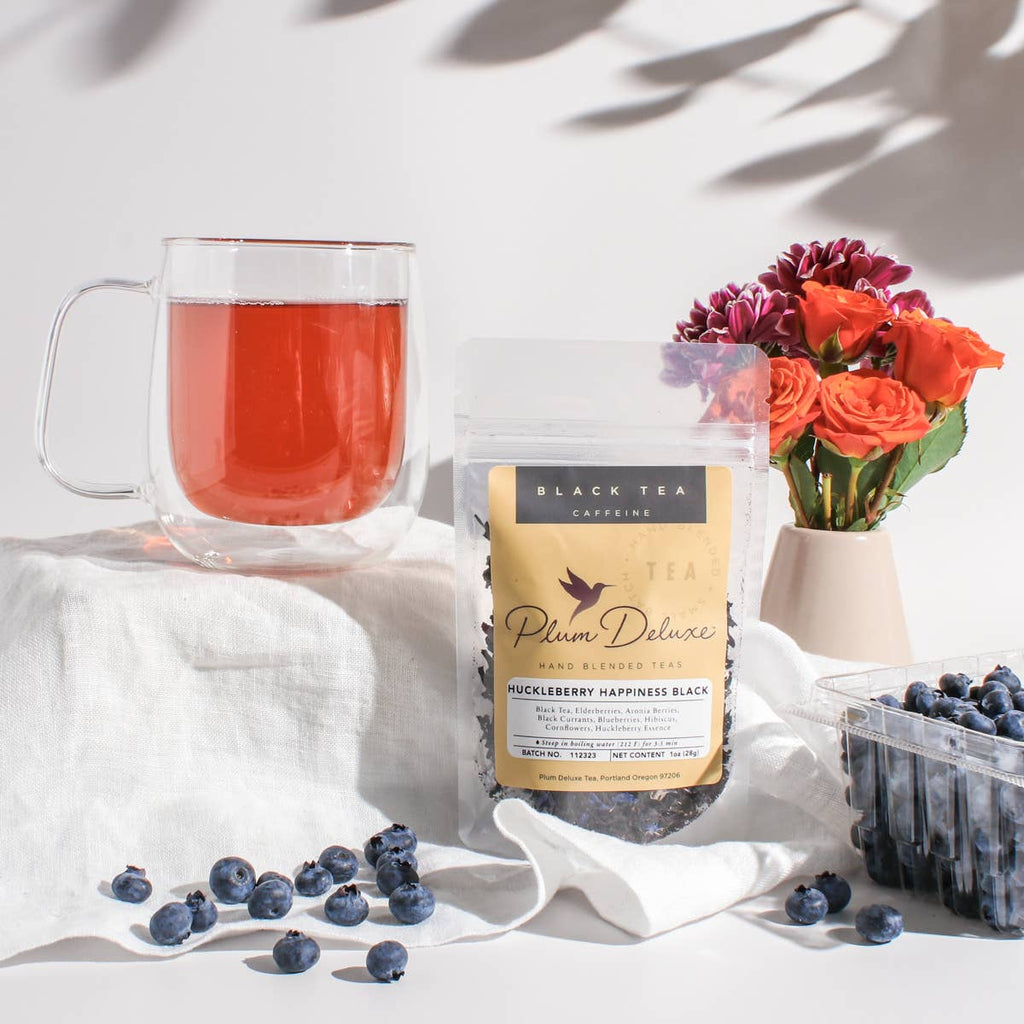Huckleberry Happiness Blueberry Black Loose Leaf Tea