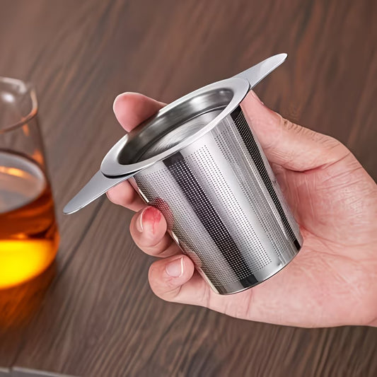Tea Strainer and Base - Stainless Steel