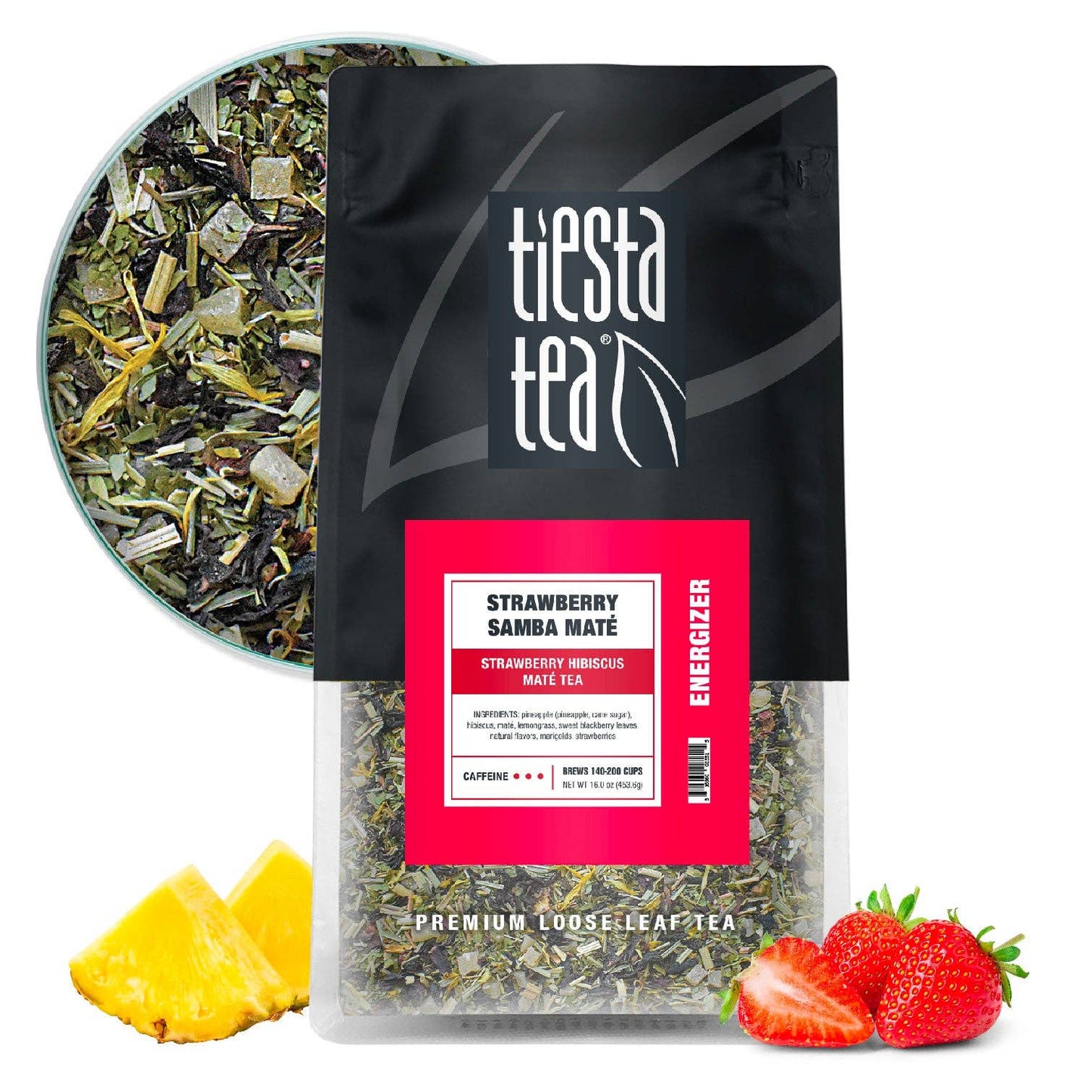 Strawberry Samba Maté - Strawberry Hibiscus Maté Tea