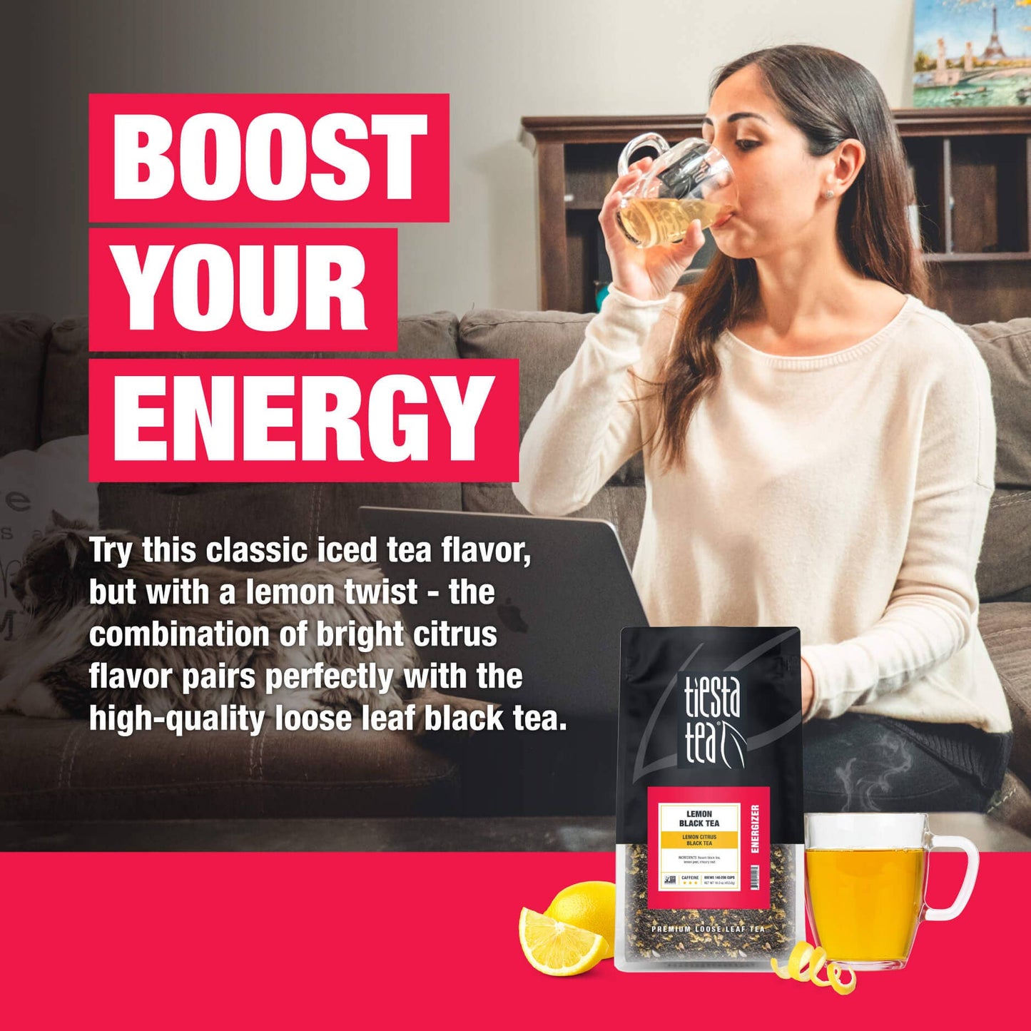 Lemon Black Tea - Lemon Citrus Black Tea