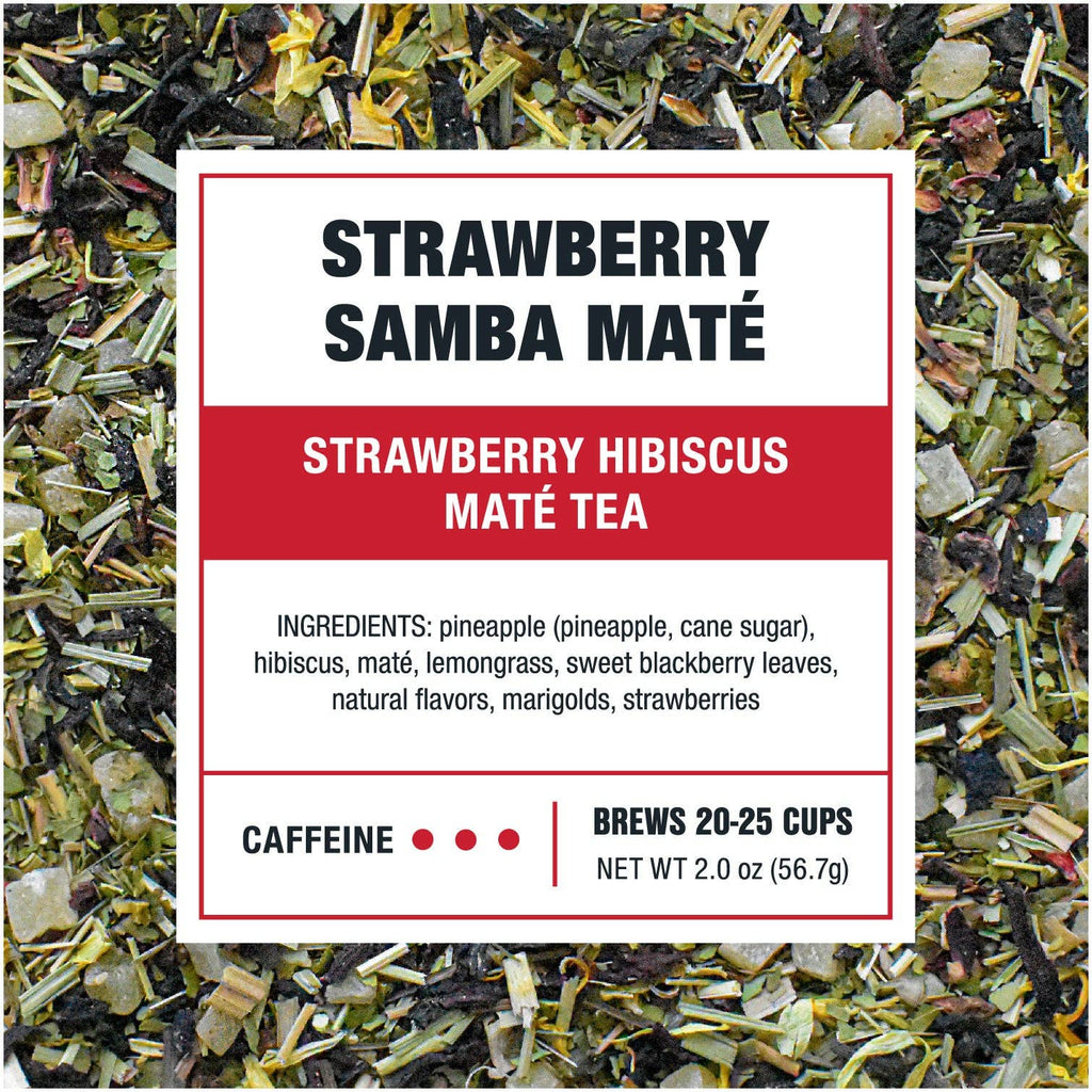 Strawberry Samba Maté - Strawberry Hibiscus Maté Tea