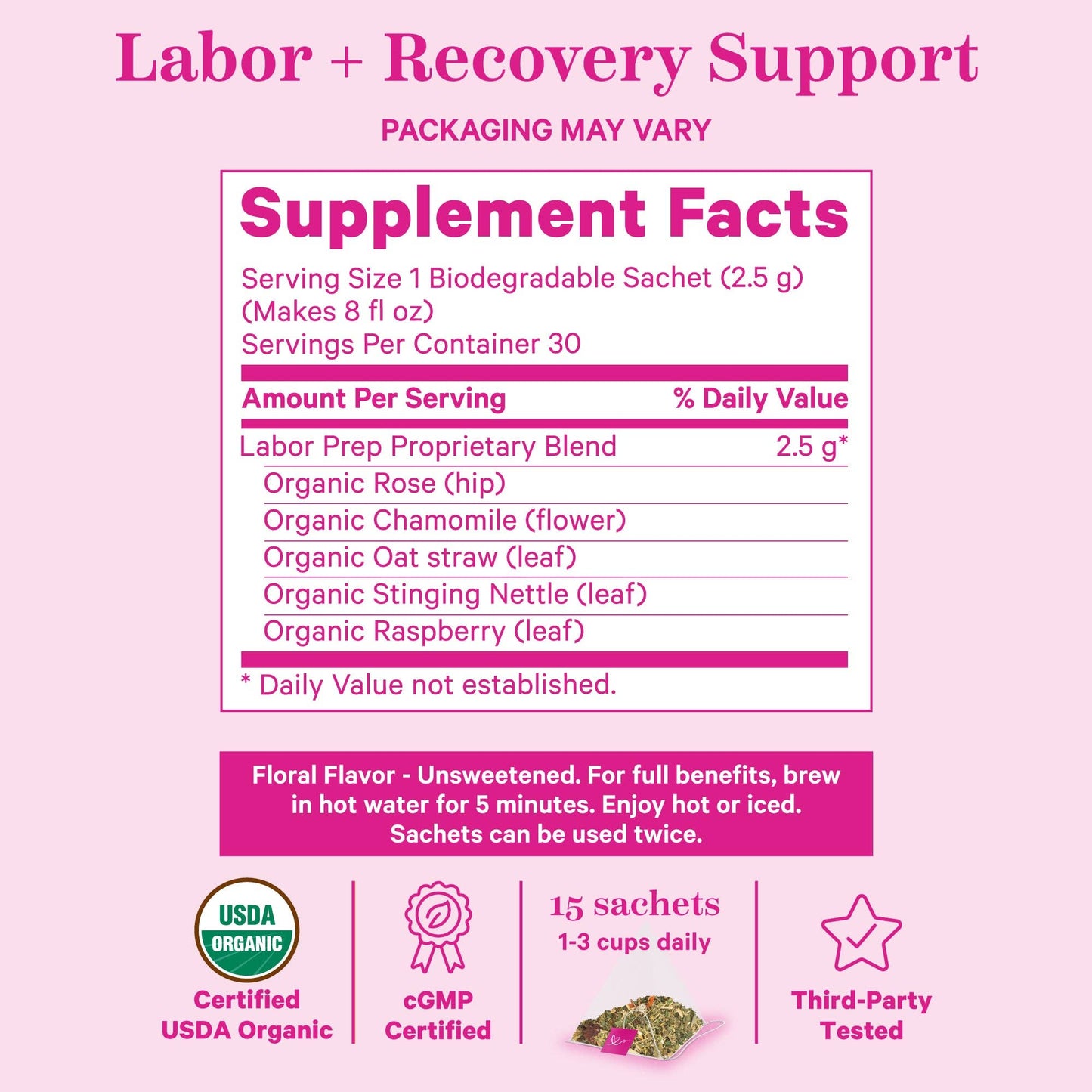 Labor Prep Tea: Sweet