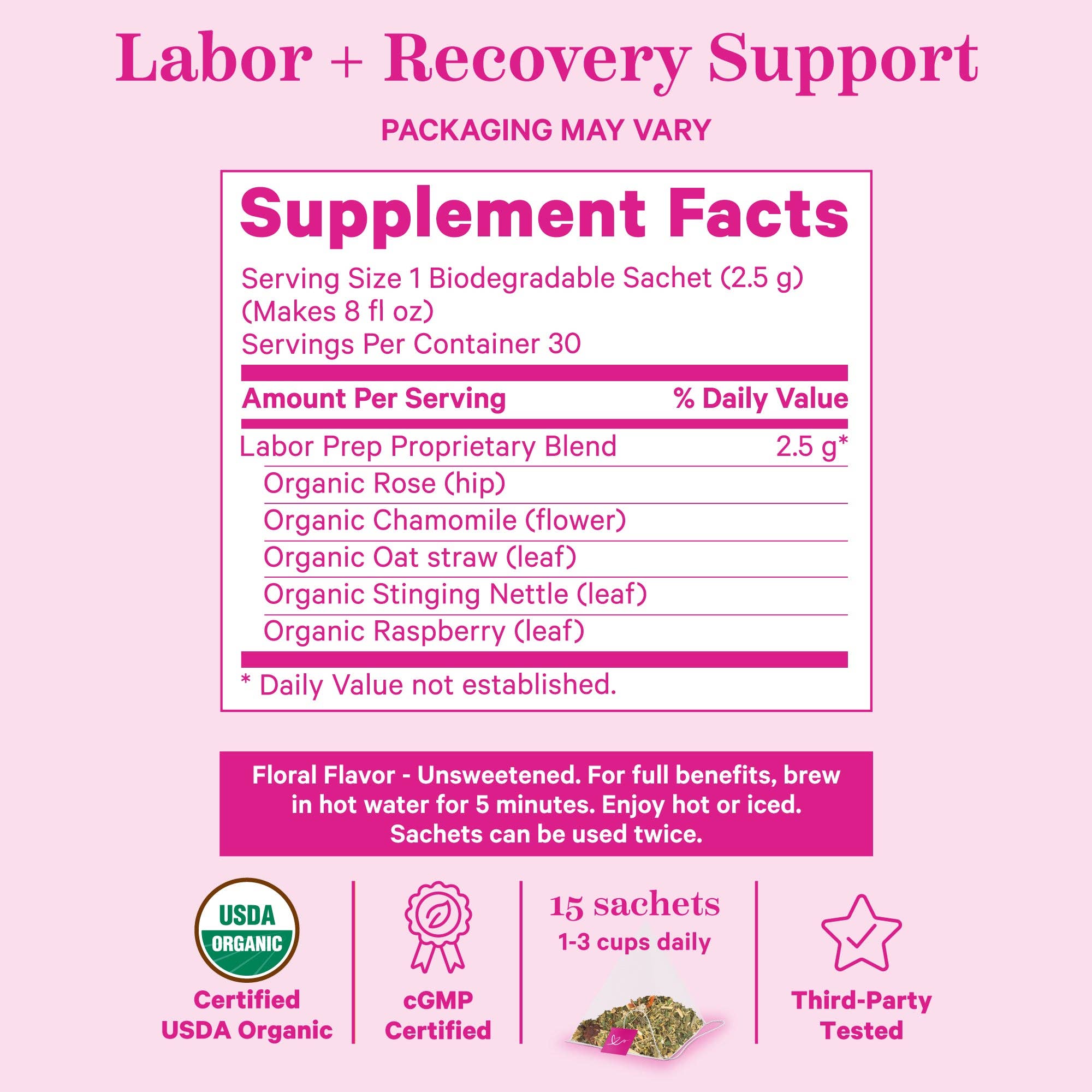 Labor Prep Tea: Sweet